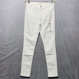 Levi's 311 Shaping Skinny White Tab Jeans Women's Size 6‎ Medium W28 L30